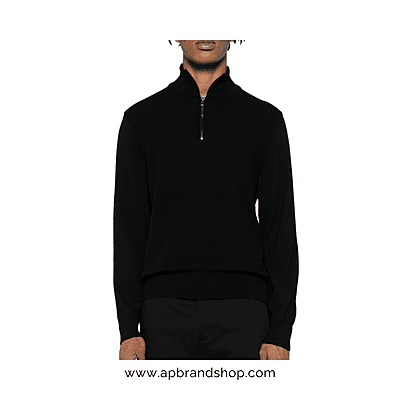 Sueter BOSS negro con cierre