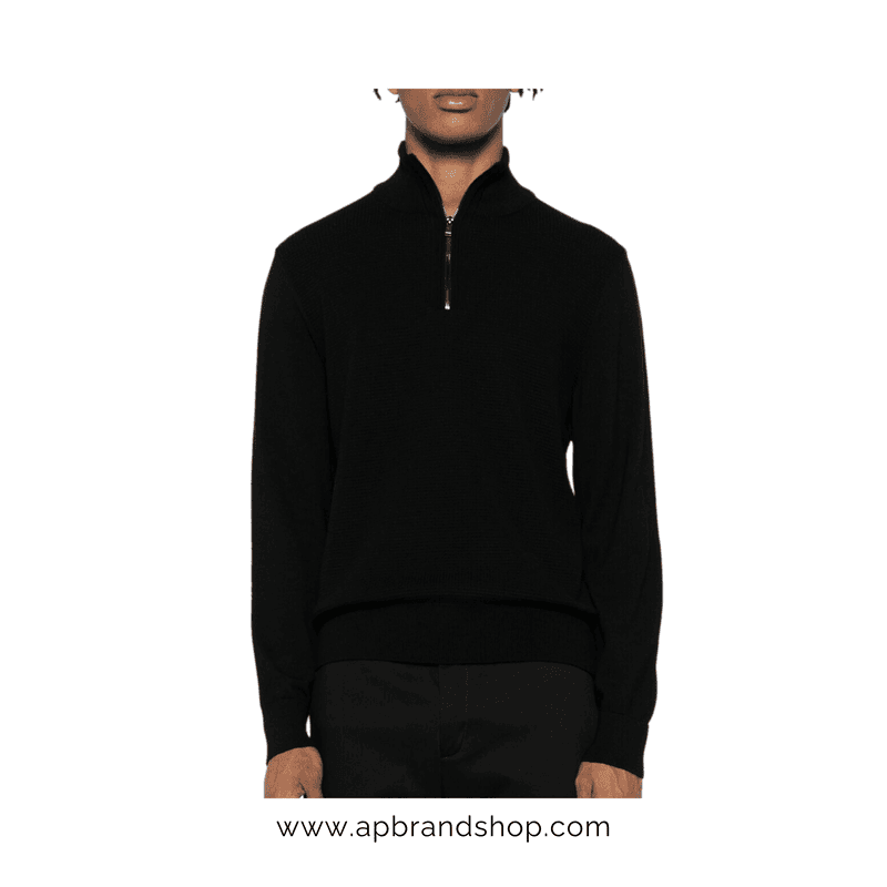 Sueter BOSS negro con cierre