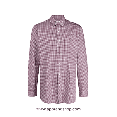 Camisa Ralph Lauren tinto/blanco