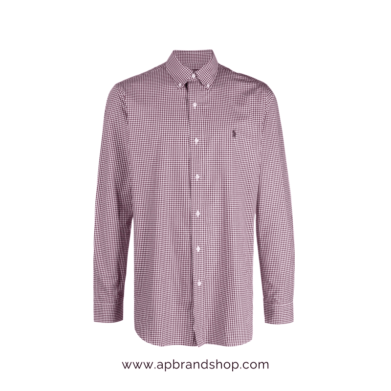 Camisa Ralph Lauren tinto/blanco