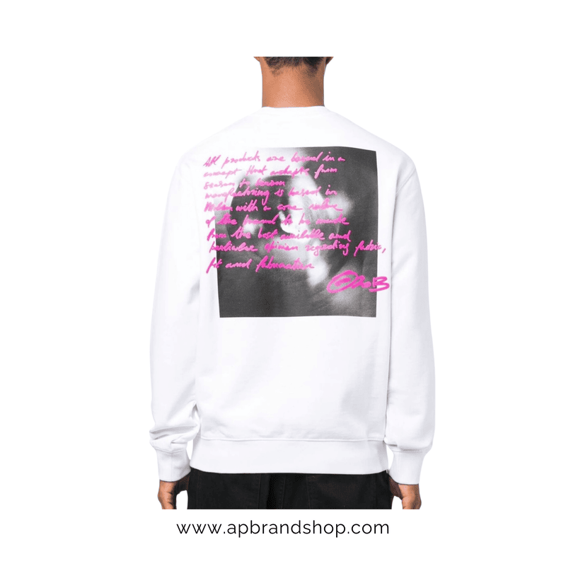 Sueter Off-White blanco con estampado