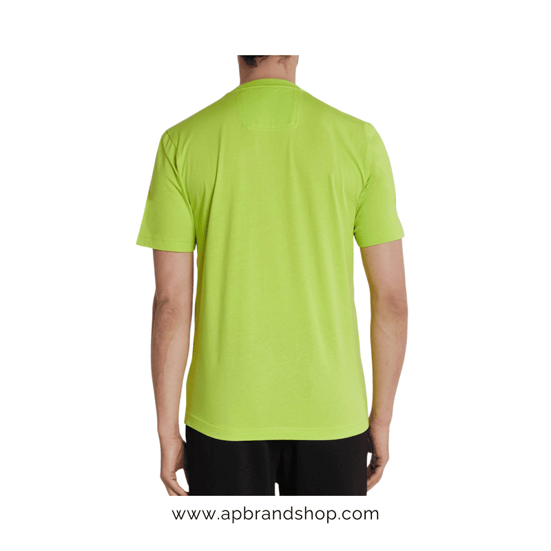 Playera BOSS verde con letras estampadas