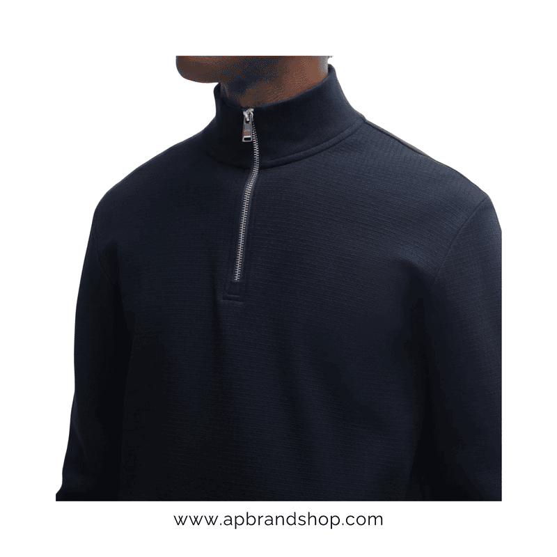 Sueter BOSS azul marino con cierre 