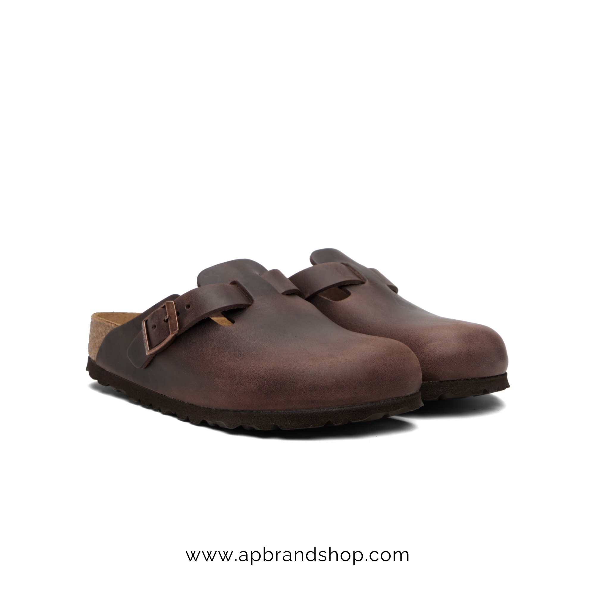 Sandalias Birkenstock Brown Boston Leather Slip-on