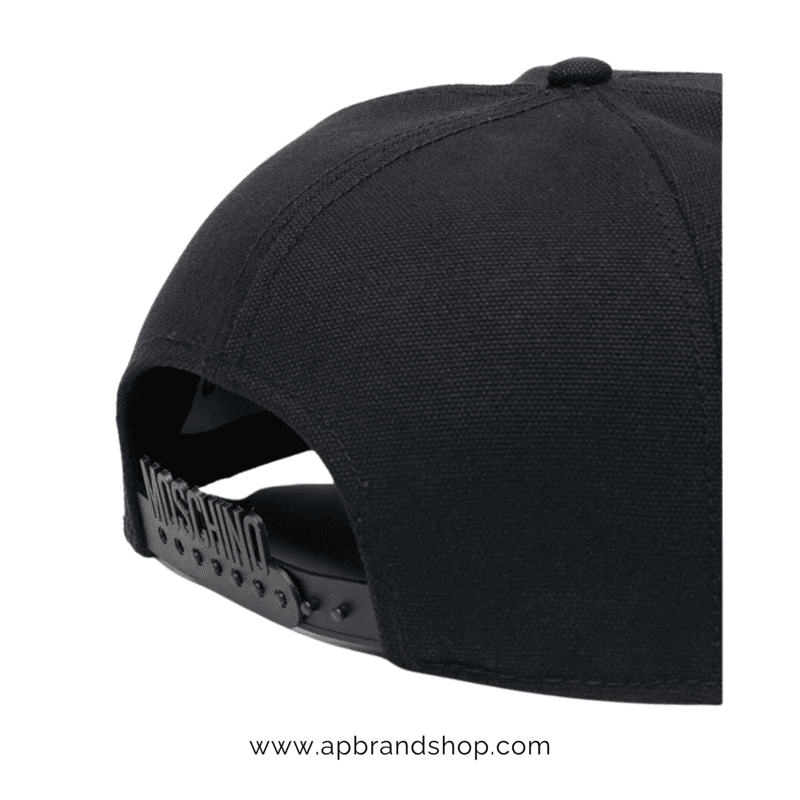 Gorra MOSCHINO negra plana
