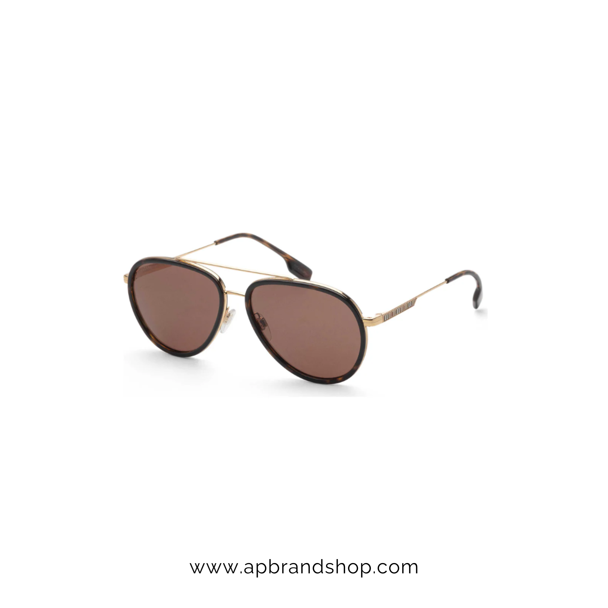 Lentes Burberry doradas cafe