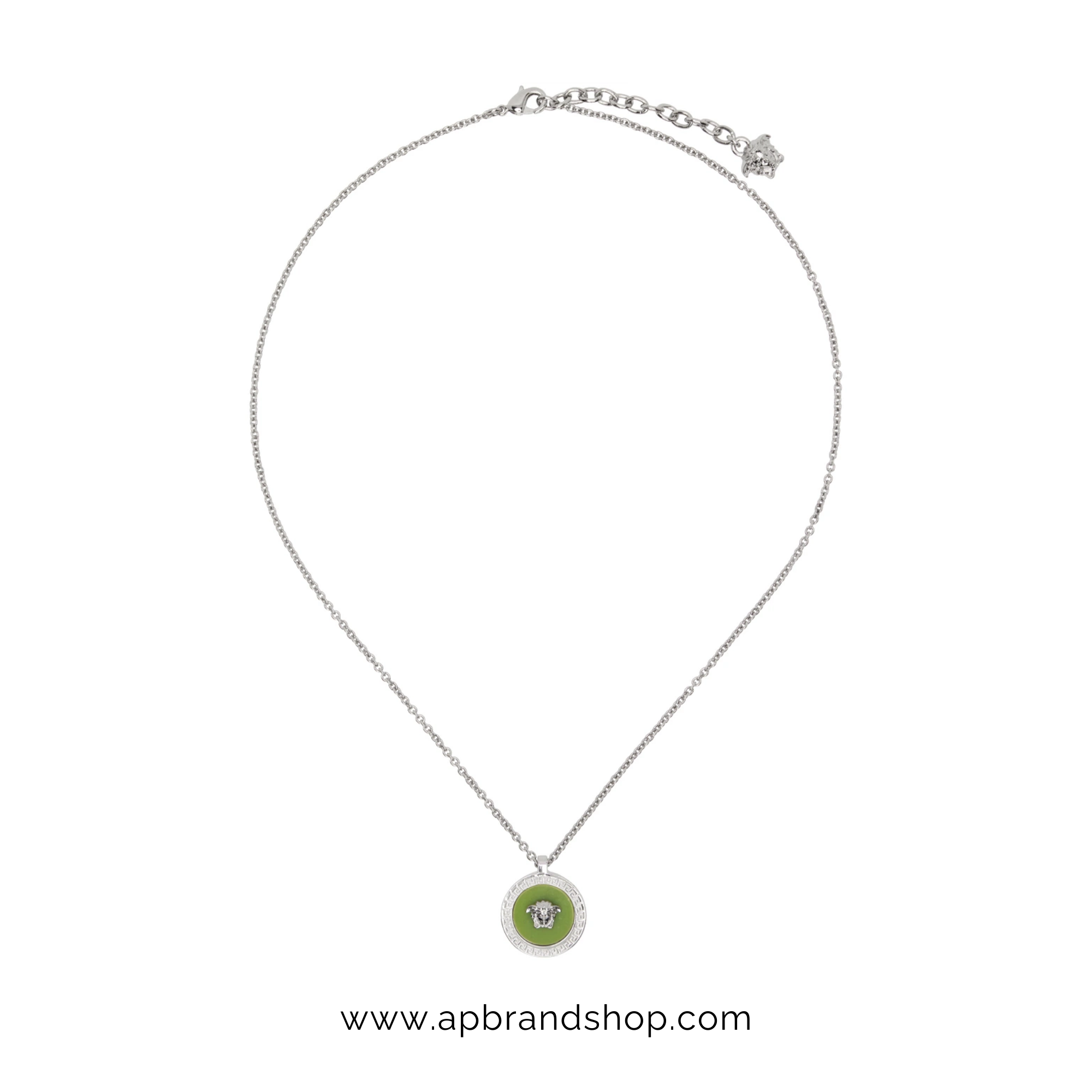 Collar Versace medusa verde