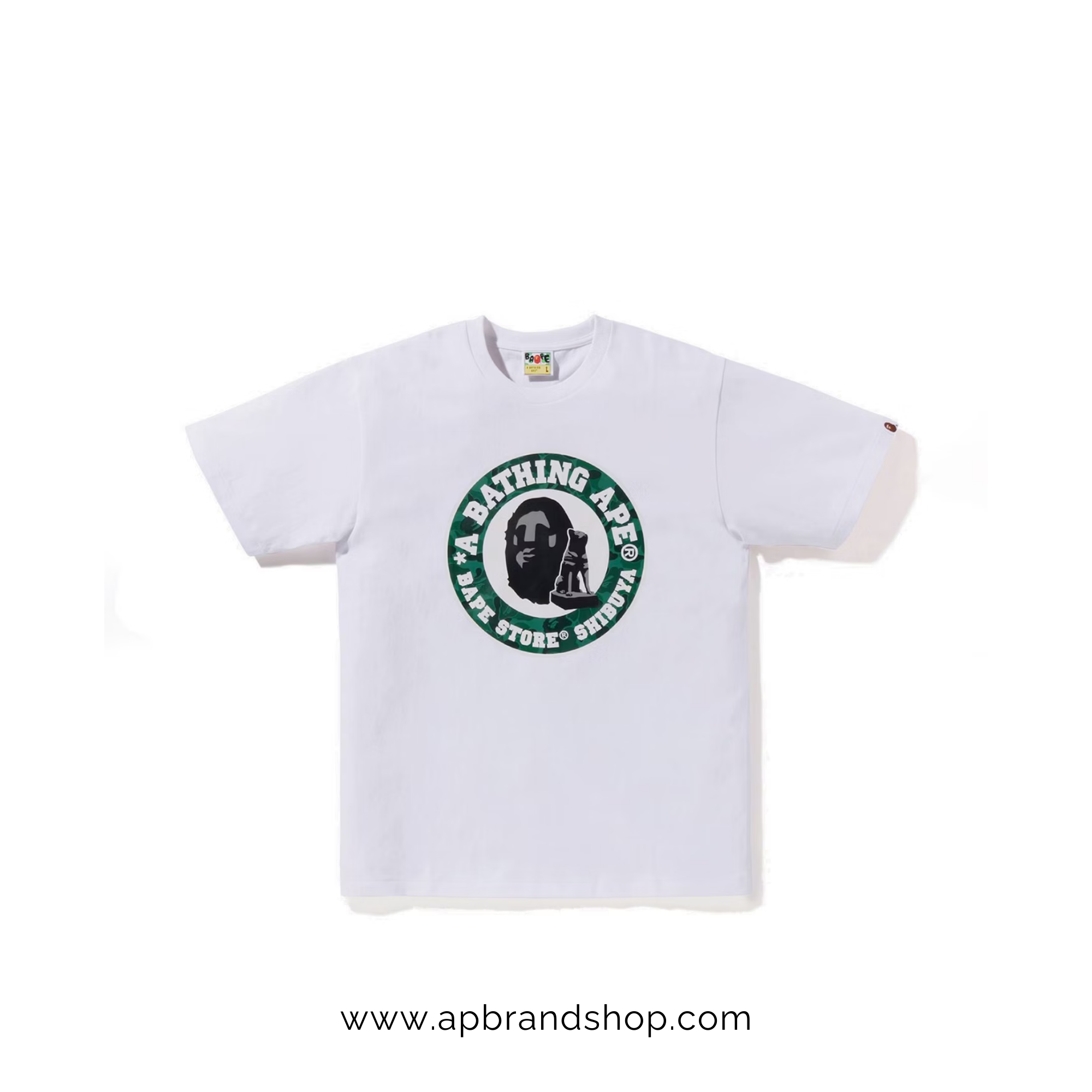 Playera BAPE blanca Shibuya