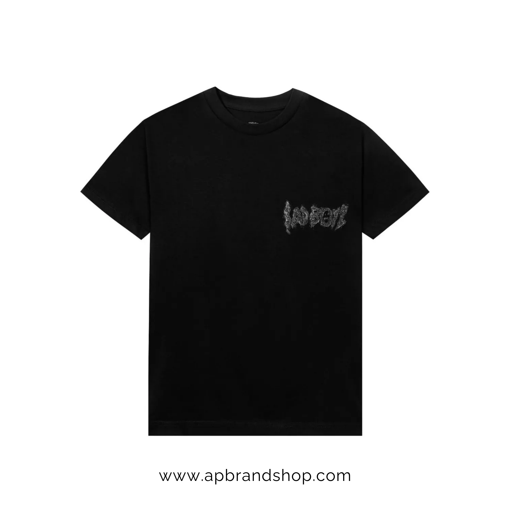 Playera Antisocial x SadBoyz negra con letras blancas