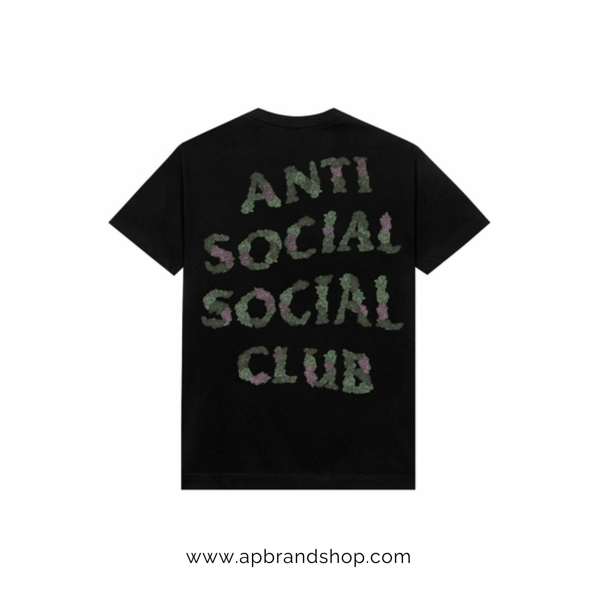 Playera Antisocial x SadBoyz negra con letras verdes