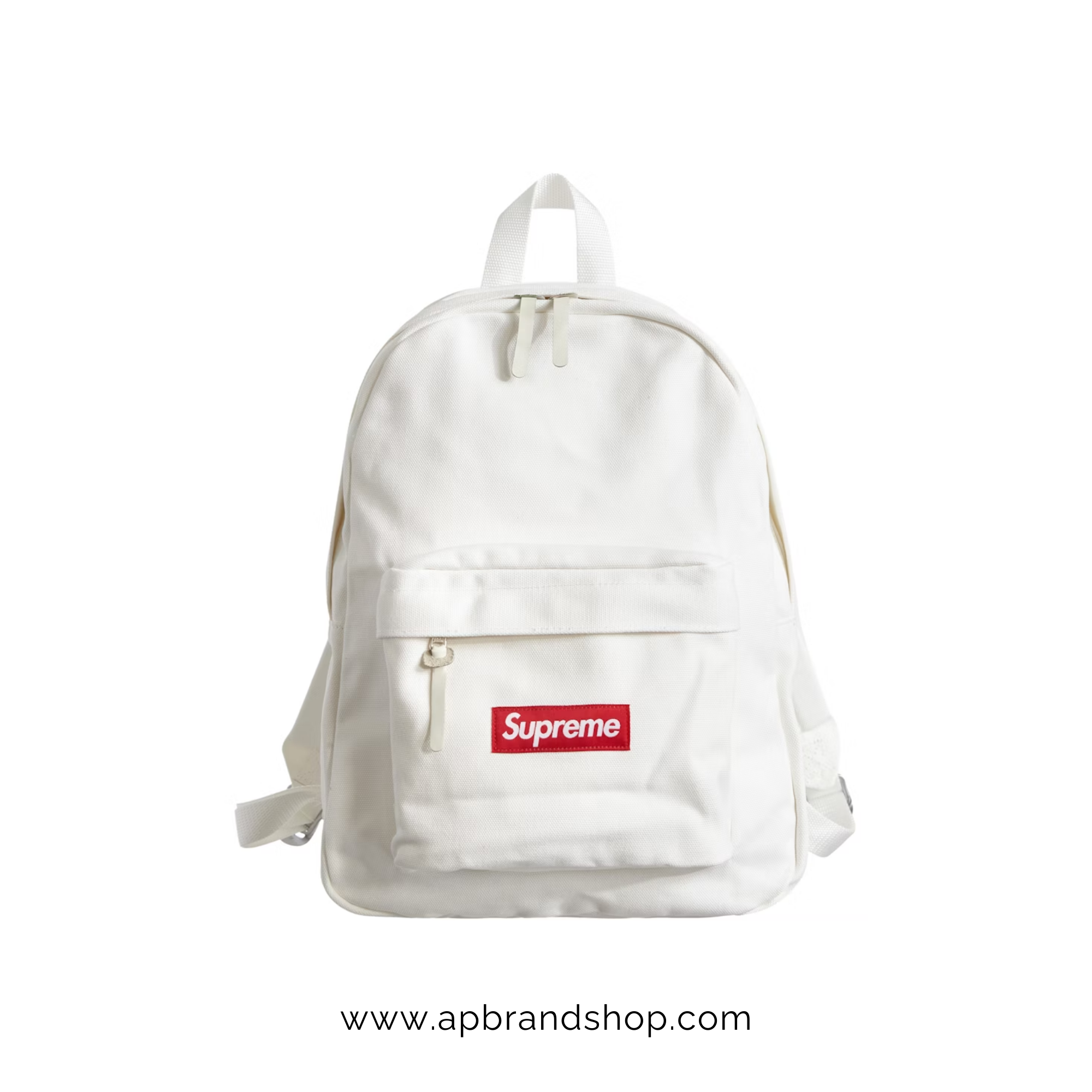 Mochila SUPREME blanca con logotipo 
