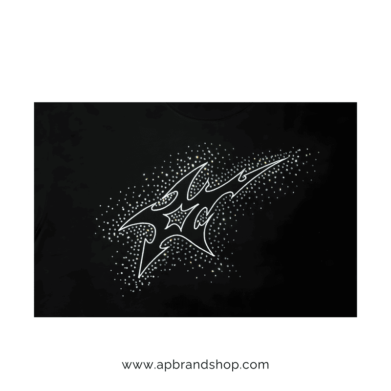 Playera Street Icons negra "Baby Star"